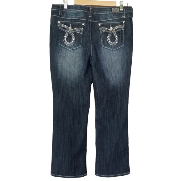 Earl Jeans Denim - Earl Jeans 10P Petite Bling Embellishments Flap pockets